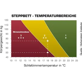 Haeussling Daunenbettdecke Königstraum 60/40, Füllung: 60% Daunen, 40% Federn weiß 155 cm x 200 cm