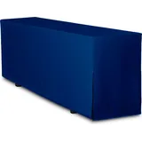 TexDeko Biertischhusse Premium für Bierzeltgarnitur 220 x 50cm Blickdicht waschbar (Blau)