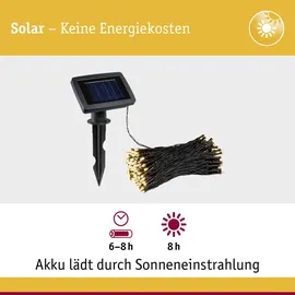 Paulmann Solar-Lichterkette Aurinka 21,9 m 200 LED warmweiß