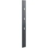 [en.casa] Wandgarderobe Elegante grau hochglanz