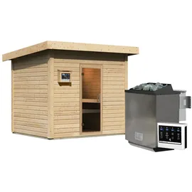 Karibu Caapi 9 kW Bio-Kombiofen + int. Steuerung