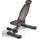 OUNUO Hantelbank Faltbare verstellbare Hantelbank Multifunktional bis 300kg schwarz