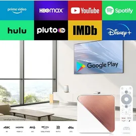 Homatics Box R 4K Plus Android TV Mediaplayer mit Android Tastatur (WiFi 6, Sprachfernbedienung)