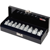 KS Tools 1/2" CHROMEplus TX-E-Stecknuss-Satz, 9-teilig