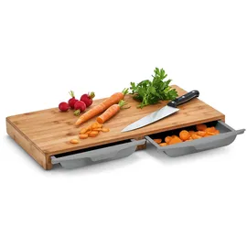Zeller Schneidebrett-Set Bambus 3-teilig 50 x 28,5 x 4,5 cm Beige/Braun