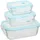 5 five simply smart 5five Simply Smart Frischhaltedosen-Set, Clipeat glas