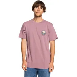 T-Shirt QUIKSILVER "Landscapes", Herren, Gr. XL, lila (grape shake), [Hauptstoff] 100% Baumwolle, Kurzarm, Shirts