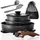 luxuskollektion Kitchen Academy Topf-Set 10-tlg. 4 x Kochtopf + 2 x Bratentopf + 2 x Stielkasserolle + 2 x Dämpfeinsatz