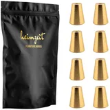 heimzeit Möbelgriff heimzeit Möbelknöpfe Rund (Set, 8-St), für Schubladen, Türen und Kommoden, inkl. Schraube