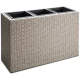 CASARIA Blumentopf 83 x 30,5 x 60 cm creme