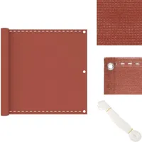 Vidaxl - Balkon-Sichtschutz Terracotta-Rot 90x500 cm hdpe - Balkon Sichtschutz - hdpe Sichtschutz - Sonnenschutz Balkon - Windschild Balkon - Privacy