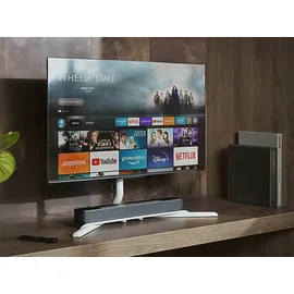 One for All Weltmeisterschaft 7430 Design Tisch TV-Ständer, max. 70 Zoll, rotierbar, Weiß