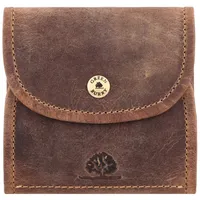 GREENBURRY Vintage Patronentasche Patronenetui Munitiontasche braun 9x4x7cm