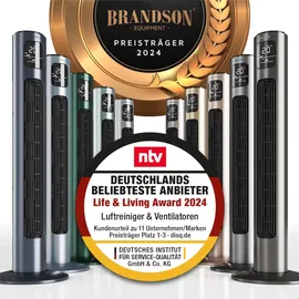 Brandson 96 cm Turmventilator Rubinrot