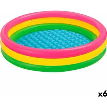 Intex Aufblasbares Planschbecken für Kinder Sunset Ringe 131 L 114 x 25 x 114 cm (6 Stück)