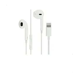 Sunix Earphones In-Ear Ohrhörer Stereo Sound Kopfhörer mit Fernbedienung und Mikrofon iOS iPhone Anschluss in Weiß