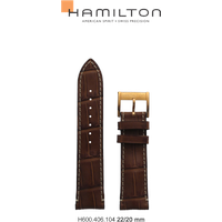 Hamilton Leder Rail Road Band-set Leder-braun-22/20 H690.406.104 - braun