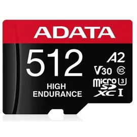 A-Data ADATA High-Endurance R100/W85 microSDXC UHS-I U3, A2, Class 10 (AUSDX512GUI3V30SHA2-RA1)