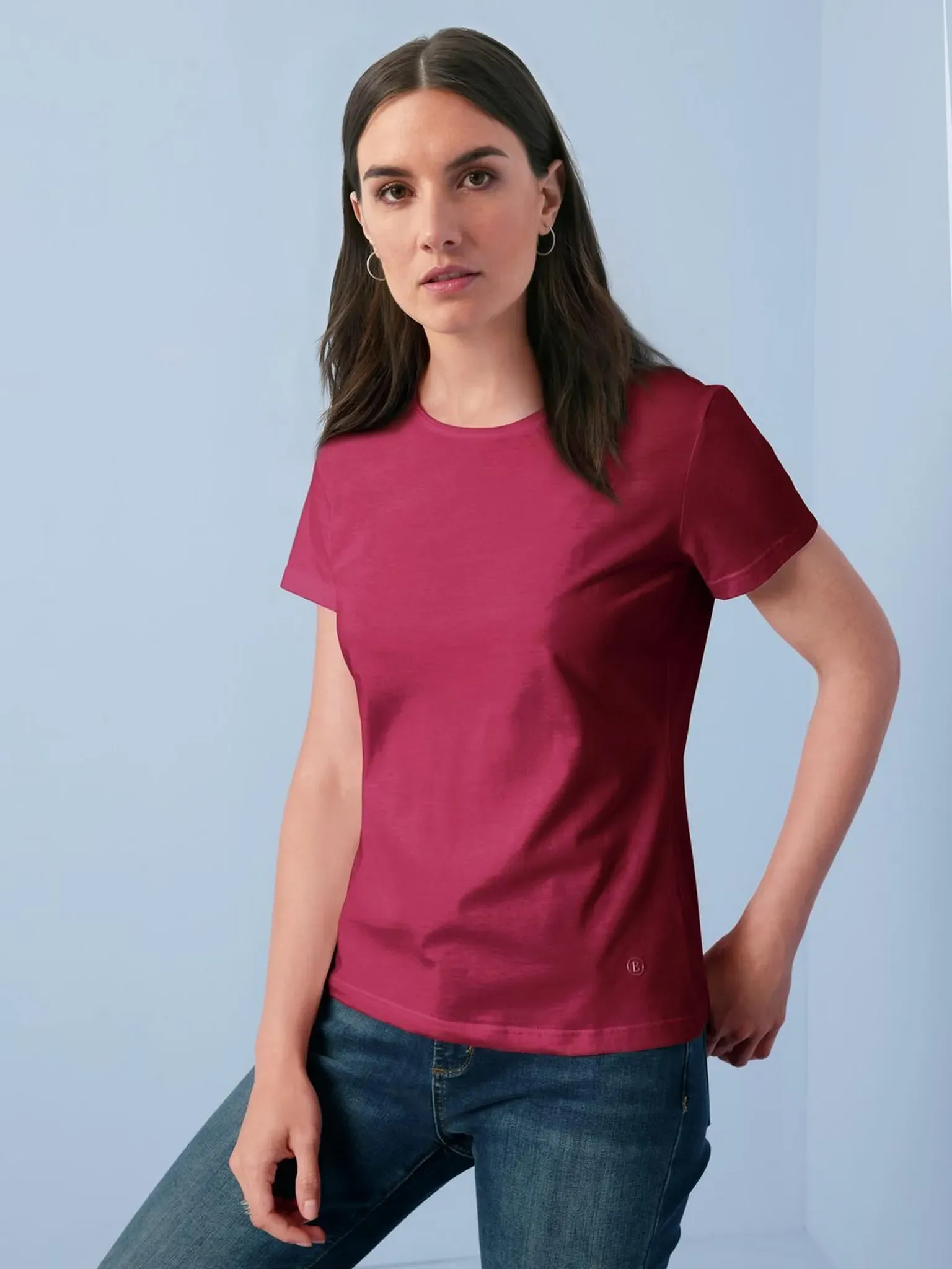 Le T-shirt 100% coton modèle Anni  Bogner rouge