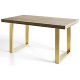 alpi möbel LOFT-U 160-260 x 77 x 90 cm Sonoma Eiche/beige