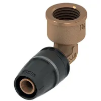 TECE TECElogo Push Winkelübergangsmuffe, Dimension 16mm x Rp 1/2",