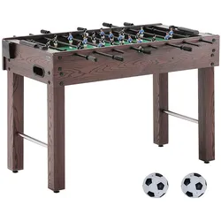 VEVOR Kickertisch, 48-Zoll-Kickertisch in Standardgröße, Indoor-Kickertisch in Voller Größe für Zuhause, Familie und Spielzimmer, Fußball mit Kickertisch-Set, inklusive 2 Bällen und 2 Getränkehaltern