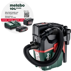 Metabo Akku Sauger AS 18 HEPA PC Compact 18 V 6L man. Filterreinigung + Zubehör