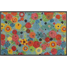 Wash+Dry Fußmatte, Flower Power 40x60cm, innen und außen, waschbar, bunt