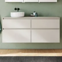 Burgbad Lin20 Waschtischunterschrank 140 x 66 x 55 cm Basaltgrau Matt