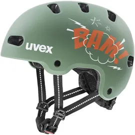 Uvex kid 4 style 55-58 cm bam moss green/papaya matt