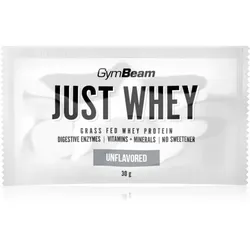 GymBeam Just Whey Molkenprotein mit Verdauungsenzymen Geschmack Unflavoured 30 g