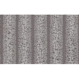 s-style möbel - Ecksofa mit Braun Holzfüßen im skandinavischen Stil aus Hellgrau Cord-Stoff, Ottomane rechts - Hellgrau