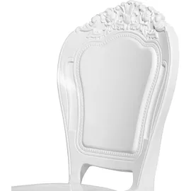 Beliani Esszimmerstuhl 2er Set VERMONT Weiß