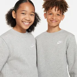 Nike Sportswear Club Fleece Sweatshirt Kinder Dark Grey Heather/White S