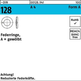Hörger & Geßler Federring DIN 128 A 27 A 4 10 Stück