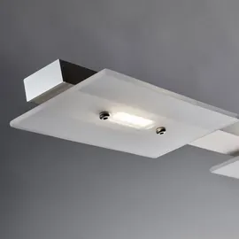 B.K.Licht LED Pendelleuchte "Aries", grau (nickelfarben), 4, H: 170cm, Leuchten, Deckenleuchte, Pendelleuchte, inkl. 18W 1600lm, Hänge-Lampe, Esszimmer, LED Pendelleuchte