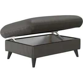 Cotta Stauraumhocker Pike Leder 102 x 45 x 0 cm Grau
