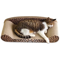 Kratzbrett, Kratzsofa für Katzen, Kratzbrett in Sofa-Form, zum Kratzen, Schlafen und zur Beschäftigung