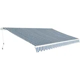 vidaXL Gelenkarmmarkise 500 x 300 cm blau/weiß