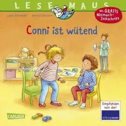 CARLSEN 9783551084866 LESEMAUS 86: Conni ist wütend