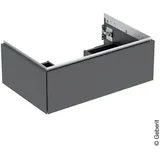 Geberit Waschtischunterschrank 1 Schublade 74 x 26,6 x 47 cm Schwarz