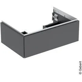 Geberit Waschtischunterschrank 1 Schublade 74 x 26,6 x 47 cm Schwarz