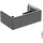 Geberit Waschtischunterschrank 1 Schublade 74 x 26,6 x 47 cm Schwarz
