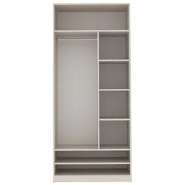 marmex möbel Offener Kleiderschrank TRES 90 x 206 x 51 cm Beige