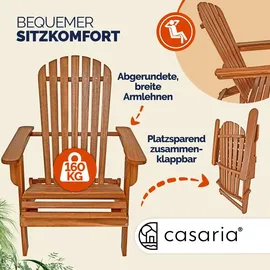 CASARIA Sonnenliege 85 x 69 x 93 cm Braun