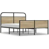 vidaXL Bettgestell 140 x 200 cm Braun