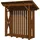 SKANHOLZ Holzunterstand Lars 2 Holz 290 x 128 x 247 cm Nussbaum