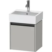 Duravit Ketho.2 Waschtischunterbau, Anschlag links, 434x440x338mm, für Vero Air 072445, K25070L07070000, Farbe: Betongrau Matt