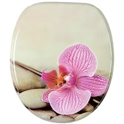 WC-Sitz SANILO "Wellness", rosa (grau, hellrosa), B:37,7cm L:47cm, MDF - Mitteldichte Holzfaserplatte, WC-Sitze, mit Absenkautomatik