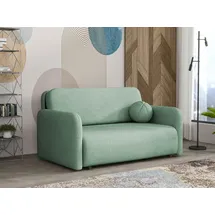 Mirjan24 Schlafsofa Viva Sun III, mit Schlaffunktion und Bettkasten, 150x103x85 cm, drei Sitzer, Metallfüße grün